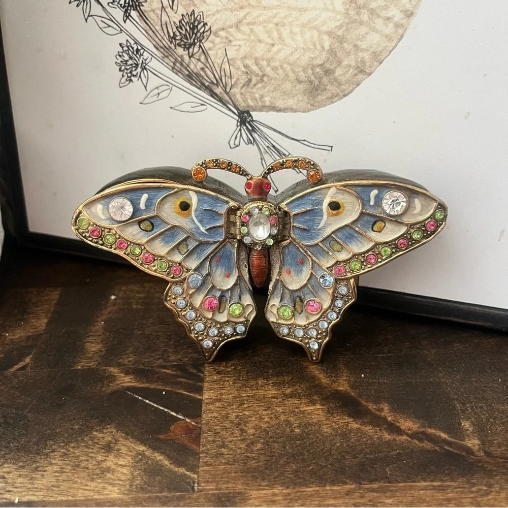 Ornate Butterfly Jewelry Box 62252